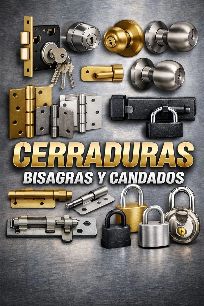 CERRADURAS BISAGRAS Y CANDADOS